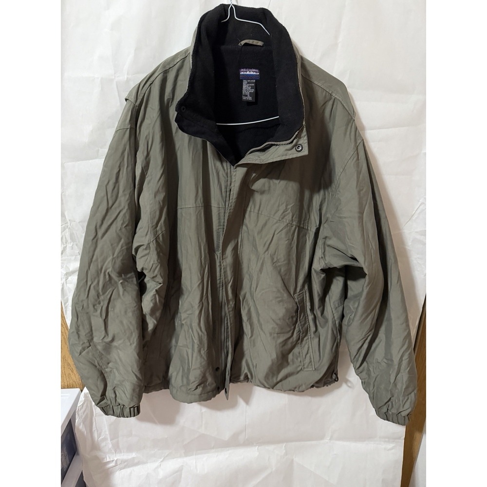 White Sierra Full Zip Soft Shell Jacket Men's Size XL Fleece Lined Outdoor VTG